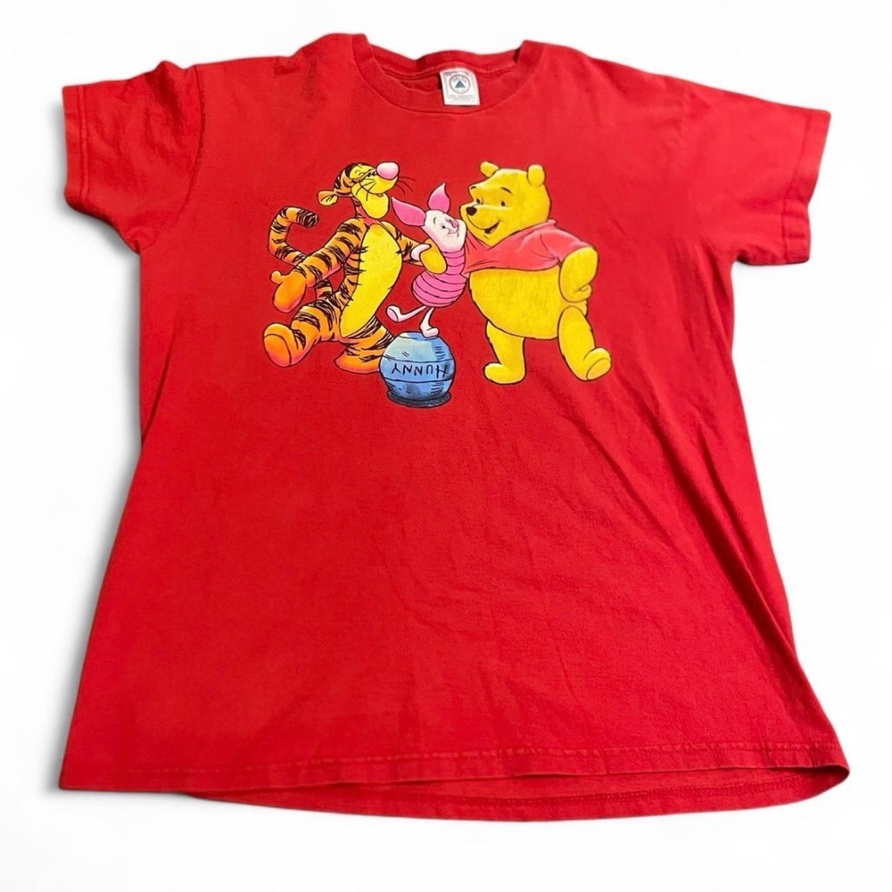 Youth Vintage Delta Pro Weight Winnie The Pooh Red Shirt Disney Size XL